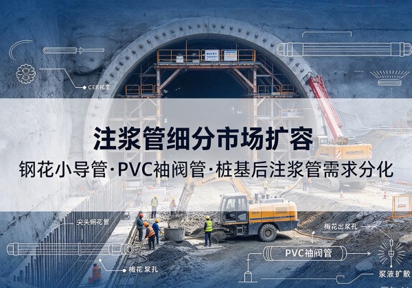 平川注浆管细分市场扩容，隧道钢花小导管、PVC 袖阀管、桩基后注浆管需求分化